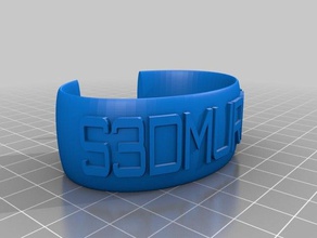 anillo las pulseras personalizado 3d print model - Mito3D
