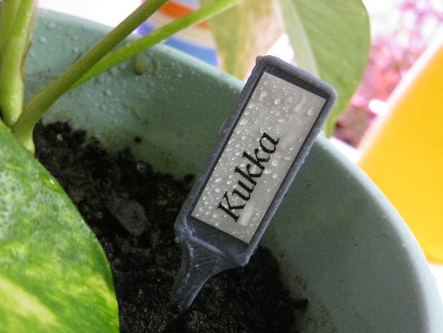 plante label de bâton plein air jardin 3D print model - Mito3D