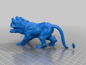 cehennem köpeği sanat makerbotdigitizer tarama 3d print model - Mito3D