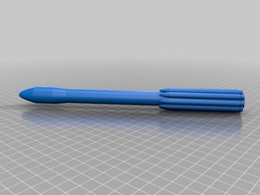 delta ıı model roket araç renk tam renkli nasa 3d print model - Mito3D