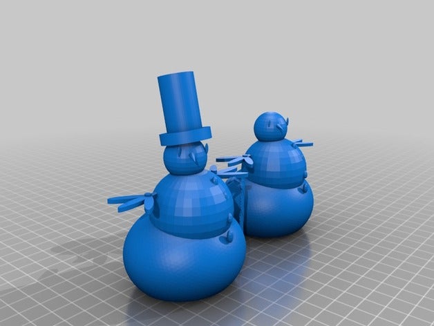 2 de la colección muñecos nieve las esculturas los conejos bunny navidad decoración decoraciones figuritas matemática art el conejo snowbunnies muñeco conejitos conejito xmas 3D print model - Mito3D