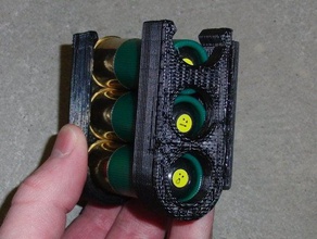 triple cartucho portador de calibre 12 otros conchas la escopeta munición transportista 3d print model - Mito3D