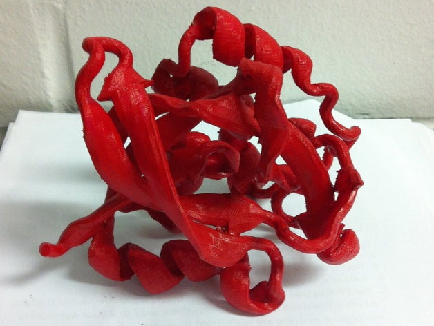 cyclotransferase de la enzima biología modelo proteína 3D print model - Mito3D