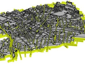 la carte de berlin d'autres l'architecture dualstrusion 3d print model - Mito3D