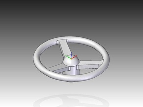 sterring wheel rc vehicles 3d print model - Mito3D
