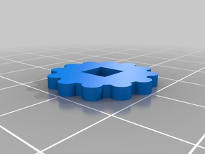 thumbwheel new square nut other knob 3d print model - Mito3D