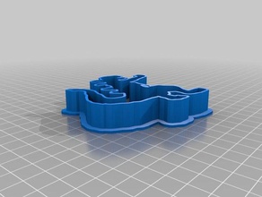 godzilla cutter cucina pranzo personalizzato 3d print model - Mito3D