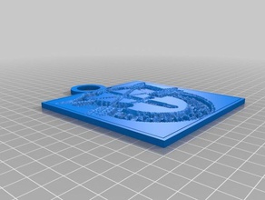 sf crest 2d Kunst angepasst 3d print model - Mito3D