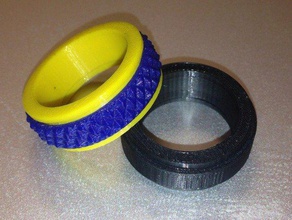 personalizável fidget giratório anel anéis assistivetech o tdah banda personalizador de sistemas recurso jóias estrias sensorial suave necessidades especiais girando preocupe 3d print model - Mito3D