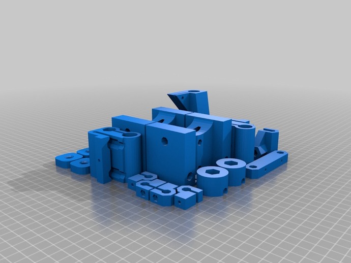 reprap wallace nema 17 m8 aste edizione altri lm8uu nema17 parametrico la stampante verticale-asse x 3D print model - Mito3D