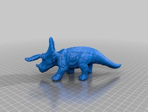 triceratops gescannt multiscan Kunst makerbotdigitizer 3d print model - Mito3D