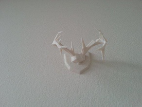 low-poly deer trophy animals 3d print model - Mito3D