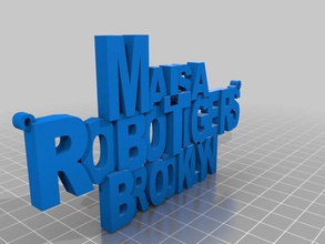 maisa nameplate other 3d print model - Mito3D