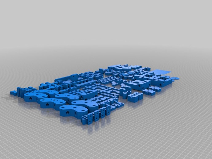 mendel 1 sheet other 3d blender huxley mini-mendel production plates reprap 3D print model - Mito3D