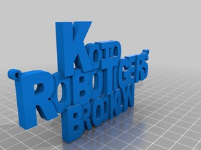 koto nameplate other 3d print model - Mito3D