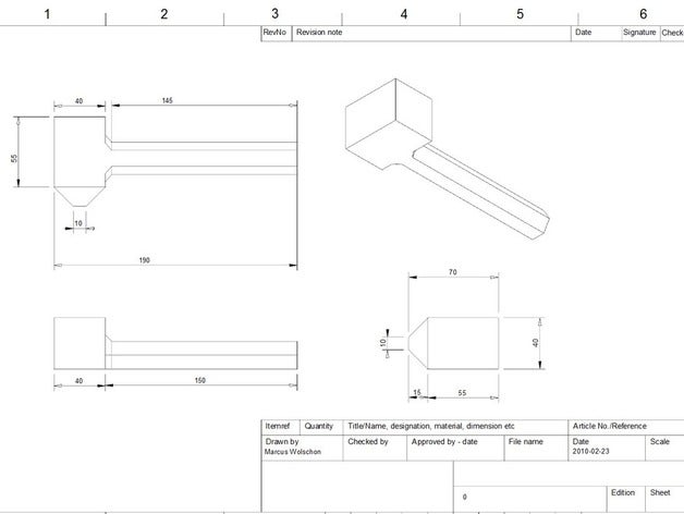 parametric hammer other 3d alibredesign tool 3D print model - Mito3D