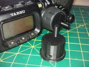 parametric ft-817 crank knob hobby amateur radio yaesu ham useful 3d print model - Mito3D