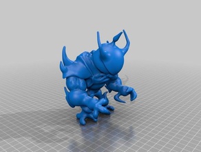 ancora le creature cleveland ohio lago erie monster nittee gritee scoppio 3d print model - Mito3D