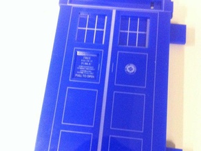 doctor tardis-bookend led-lighting decor bbc space time timelord uk 3d print model - Mito3D