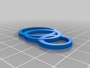 playful rings necklace 3 jewelry customized 3d print model - Mito3D