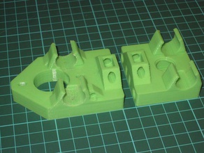 mendel tricolour modifications igus rjmp linear bearings 3d printer parts reprappro 3d print model - Mito3D