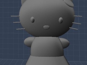 mon premier hello kitty les gens 3d print model - Mito3D