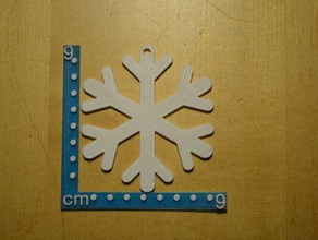 flocon de neige l'ornement décor makerbotornaments 3d print model - Mito3D