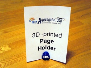 sc13 aggregateorguk page holder office paper sheet 3d print model - Mito3D