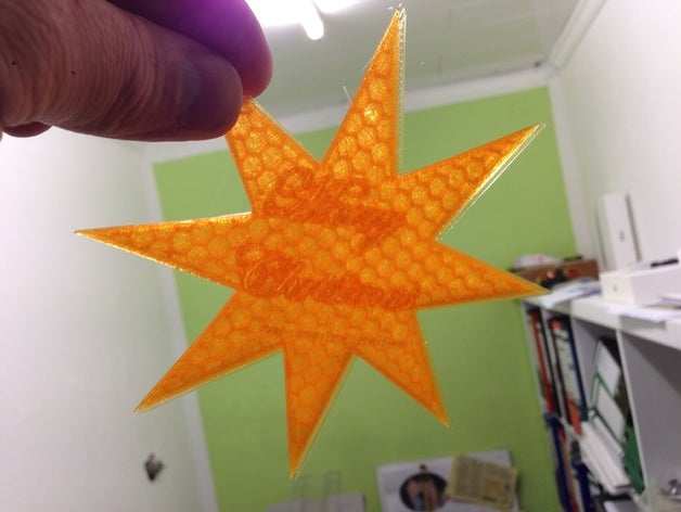 de navidad estrellas 2013 decoración 3D print model - Mito3D