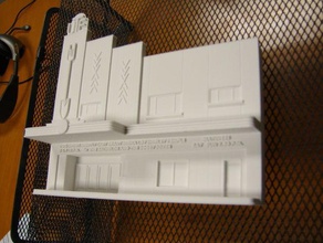 rcs ute teatro de la renovación los edificios estructuras arquitectura art deco fachada gacade estatua 3d print model - Mito3D