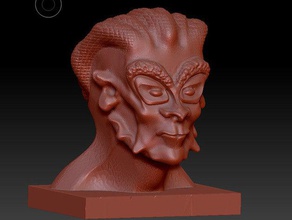 alien esculturas 3d print model - Mito3D