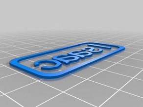 my customized custiomizable name tag signs logos 3d print model - Mito3D