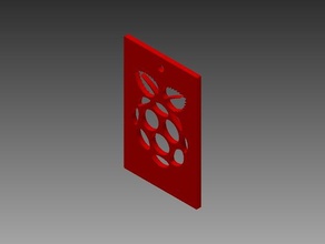 raspberry pi logo ornament decor makerbotornaments 3d print model - Mito3D