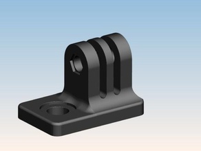 montage gopro 3 black caméra 3d print model - Mito3D