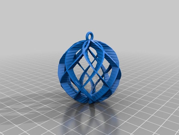 7 spirale de la sphère l'ornement décor personnalisé 3D print model - Mito3D