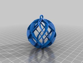 7 spiral sphere ornament decor customized 3d print model - Mito3D
