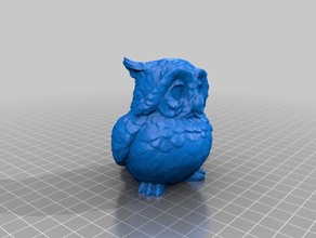 owl less levitation more printability animals 3d print model - Mito3D