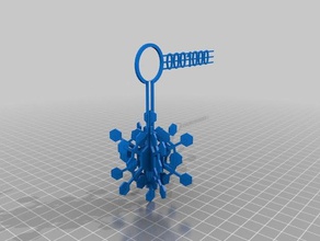 snowflake ornament 1000 Dekor angepasst 3d print model - Mito3D