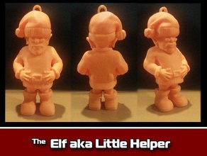 elf también conocido como little helper adorno decoración de navidad la los elfos vacaciones makerbotornaments santa xmas 3d print model - Mito3D