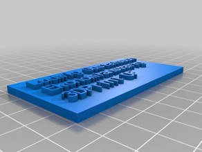 il mio personalizzato targhetta di ludwig altri 3d print model - Mito3D