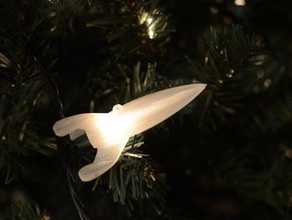 ornament-Licht-Loch Dekor Weihnachten ornament Weihnachtsbaum makerbotornaments openscad 3d print model - Mito3D