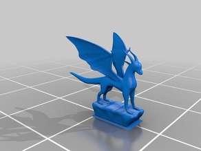 Dragon 3d modelo de la plataforma criaturas 3d print model - Mito3D
