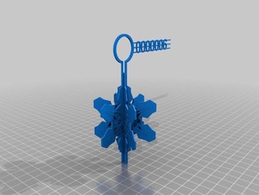 snowflake ornament 6 Dekor angepasst 3d print model - Mito3D
