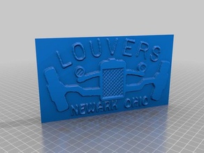 louvers signs logos art 3d print model - Mito3D