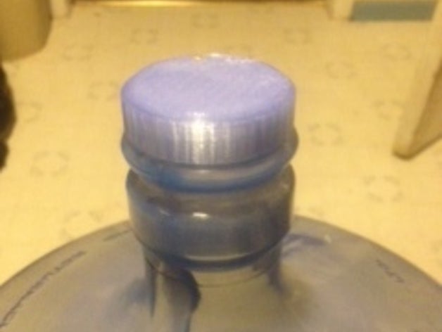5 gallon screw cap replacement parts jug bottle water 3D print model - Mito3D