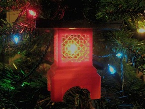 japanese lantern christmas ornament decor lighted makerbotornaments 3d print model - Mito3D