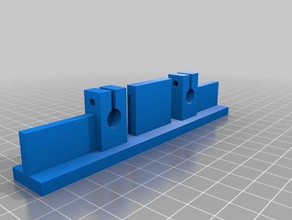 printrbot simple x-axis bed ends ver 20 upgrading print area 3d printer parts 3d print model - Mito3D