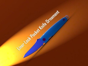 il liner lock, coltello da tasca ornamento hobby makerbotornaments meccanismo 3d print model - Mito3D