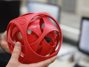 giroscópio de cubo mecânico brinquedos fablab77 fab lab 3d print model - Mito3D