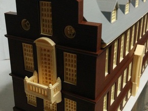 old state house boston buildings structures attraction massacre declaration independence seetheworld tourist 3d print model - Mito3D